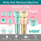 Епілятор акумуляторний VGR V-756 7в1 Professional Lady Care Set золотистий