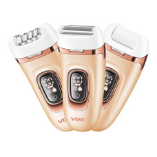 Епілятор жіночий VGR V-762 3в1 USB акумуляторний помаранчевий
