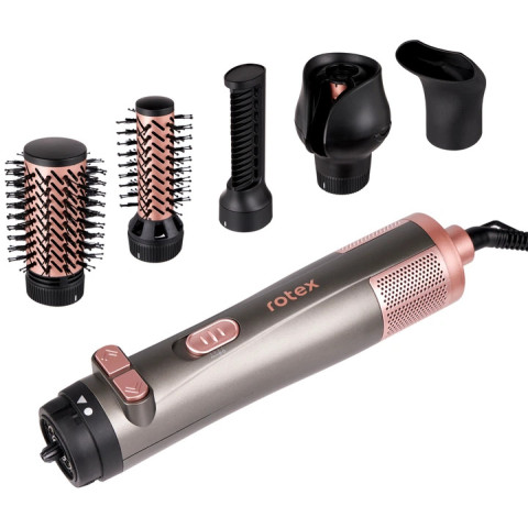 Фен-щітка Rotex RHC495-T AirBrush Plus 5в1 1100 Вт з обертовими насадками