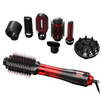 Фен-щетка VGR V-488 Hot Air Brush 8в1 1100 Вт Красная