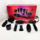 Фен-щітка VGR V-488 Hot Air Brush 8в1 1100 Вт Червона