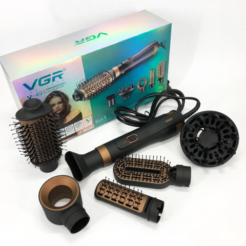 Фен-щітка VGR V-491 6в1 1000 Вт з керамічним покриттям