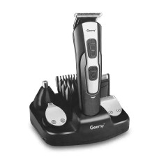 Тример Geemy GM-592 10в1 акумуляторний для волосся, бороди, носа та вух сірий