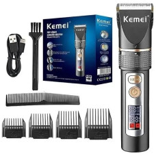 Машинка для стрижки Kemei KM-5073 з керамічним лезом LED USB
