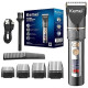 Машинка для стрижки Kemei KM-5073 з керамічним лезом LED USB