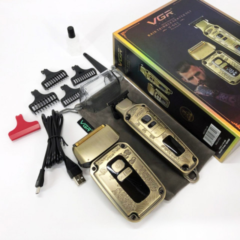 Набір для стрижки та гоління VGR V-641 тример і сітковий шейвер