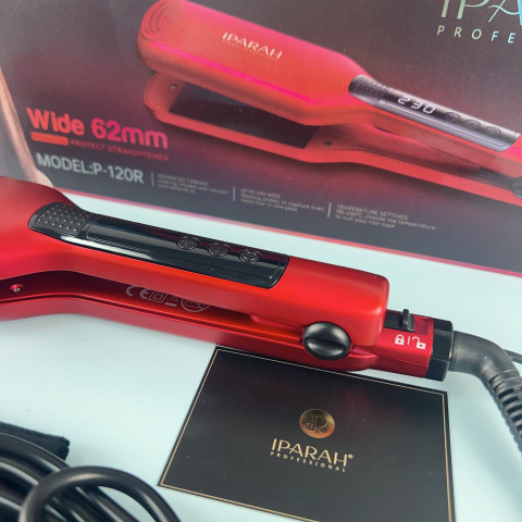 Випрямляч електричний IPARAH P-120R з керамічним покриттям червоний