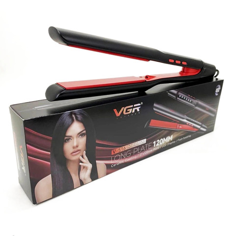 Випрямляч для волосся VGR V-516 LED 150–230 °C чорно-червоний