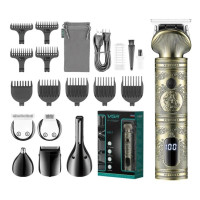 Тример VGR V-106 6в1 USB з насадками для волосся, бороди та тіла