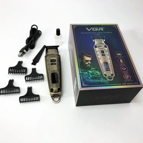 Машинка для стрижки VGR V-901 4 швидкості T-blade 42 мм LED