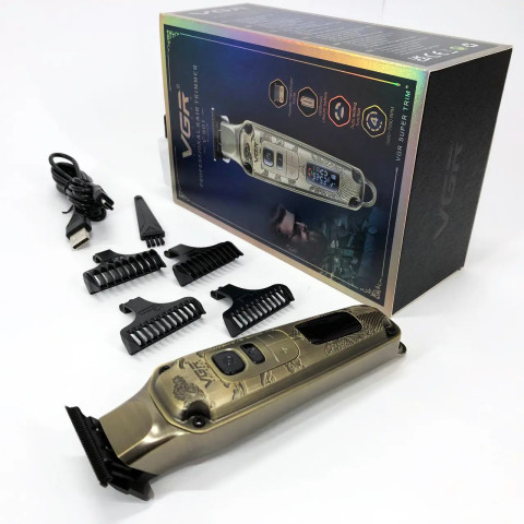 Машинка для стрижки VGR V-901 4 швидкості T-blade 42 мм LED