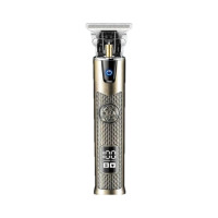 Тример акумуляторний VGR V-983 T-blade з LED-дисплеєм золотий
