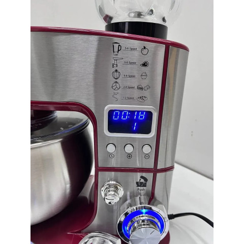 Кухонний комбайн ZepLine ZP-135 7в1 4200 Вт LCD-дисплей 6 л Червоний