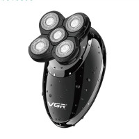 Електробритва VGR V-302 для голови, бороди та вусів 4 в 1 з насадками та USB