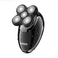 Електробритва VGR V-302 для голови, бороди та вусів 4 в 1 з насадками та USB