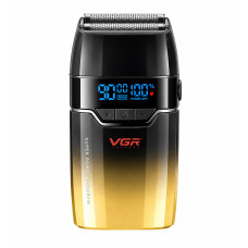 Електробритва VGR V-308 Gold з подвійною сіткою, 3 швидкості, LED, USB Type-C