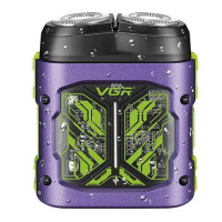 Електробритва VGR V-344 фіолетова для сухого й вологого гоління, IPX6, Type-C