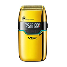 Чоловіча електробритва VGR V-350 Gold, 2 сітки, 2 насадки, LED, USB-C, 3 швидкості
