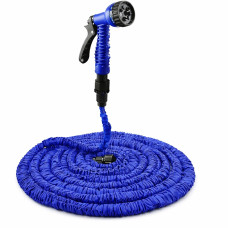 Шланг для поливу Magic Hose розтяжний з насадкою 7 режимів 75 м Синій