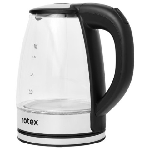 Електрочайник ROTEX RKT91-GS, скляний з LED-підсвічуванням, 1,8 л, 1500 Вт