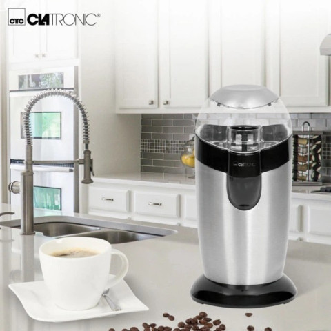 Кавомолка електрична Clatronic KSW 3307 120 Вт, чаша 40 г, нержавіюча сталь
