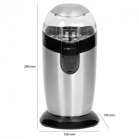 Кавомолка електрична Clatronic KSW 3307 120 Вт, чаша 40 г, нержавіюча сталь