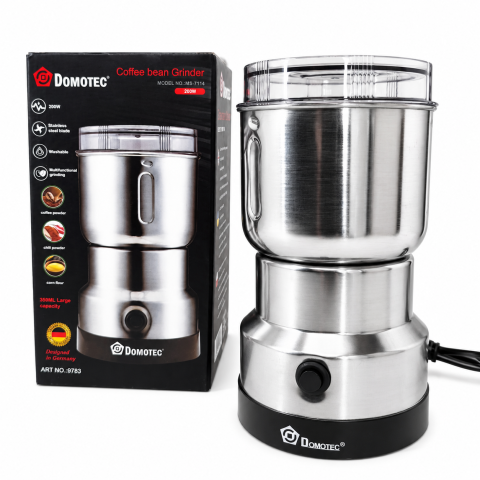 Кавомолка роторна Domotec MS-7114 300 Вт, чаша 65 г, нержавіюча сталь