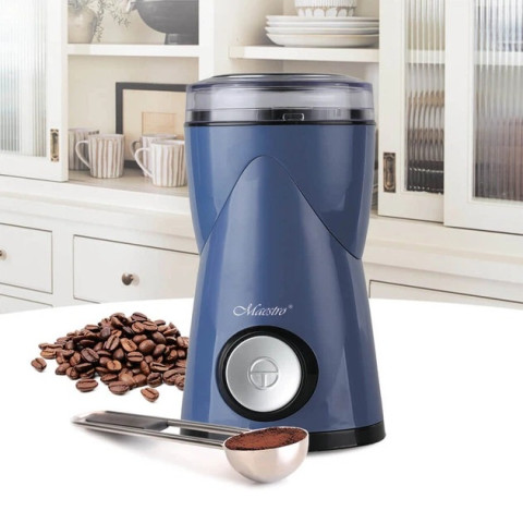 Кавомолка електрична Maestro MR-453 150 Вт, чаша 60 г, синя