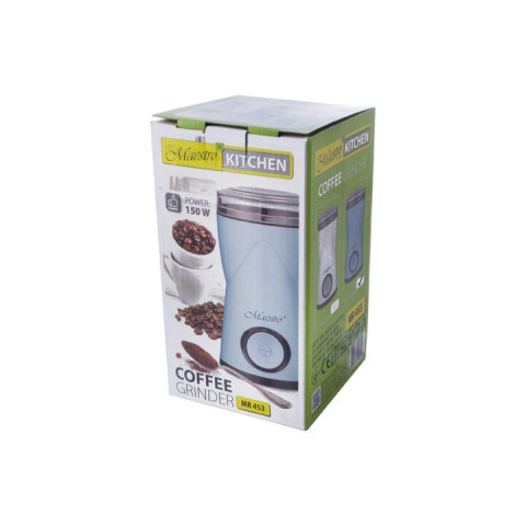 Кавомолка електрична Maestro MR-453 150 Вт, чаша 60 г, синя