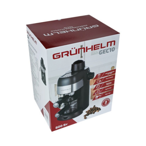 Кавоварка ріжкова Grunhelm GEC10 800 Вт, 3,6 бар, резервуар 1,5 л