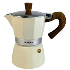 Гейзерна кавоварка Magio MG-1007 150 мл на 3 чашки, сіра