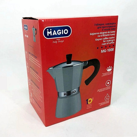 Гейзерна кавоварка Magio MG-1008 300 мл на 6 чашок