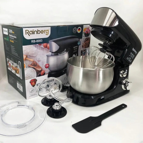 Міксер планетарний Rainberg RB-8083 3200 Вт з чашею 4 л чорний