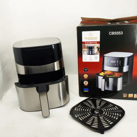 Мультипіч-аерогриль та фритюрниця Crownberg CB-5553 6,5 л 2000 Вт, LED-дисплей
