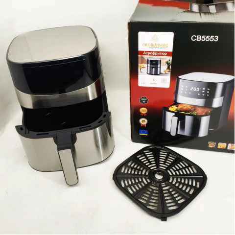 Мультипіч-аерогриль та фритюрниця Crownberg CB-5553 6,5 л 2000 Вт, LED-дисплей