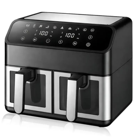 Мультипіч-аерогриль та фритюрниця Domotec MS-3226 13 л 4800 Вт, 2 зони