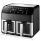 Мультипіч-аерогриль та фритюрниця Domotec MS-3226 13 л 4800 Вт, 2 зони