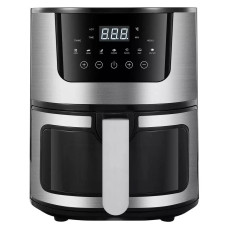 Мультипіч-аерогриль та фритюрниця Rainberg RB-2268 8 л 4200 Вт, чорний/сріблястий