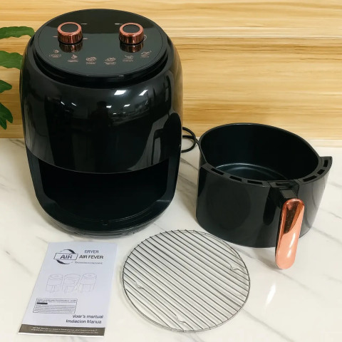 Мультипіч-аерогриль та фритюрниця Rainberg RB-2318 8,5 л 3800 Вт, чорний