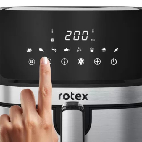 Мультипіч-аерогриль та фритюрниця Rotex ROM680-XL 6,5 л 1700 Вт, MultiFry, 8 програм