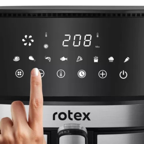 Мультипіч-аерогриль та фритюрниця Rotex ROM770-XL 7,5 л 2000 Вт, Up&DownFry, 8 програм