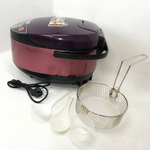 Мультиварка з фритюрницею Rainberg RB-6207 6 л 1500 Вт, 12 програм, коричнева