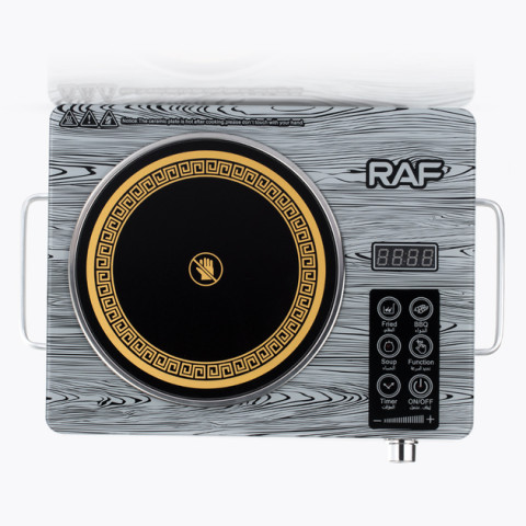 Плита інфрачервона RAF R.8028 1 конфорка 3500 Вт склокераміка LED-дисплей
