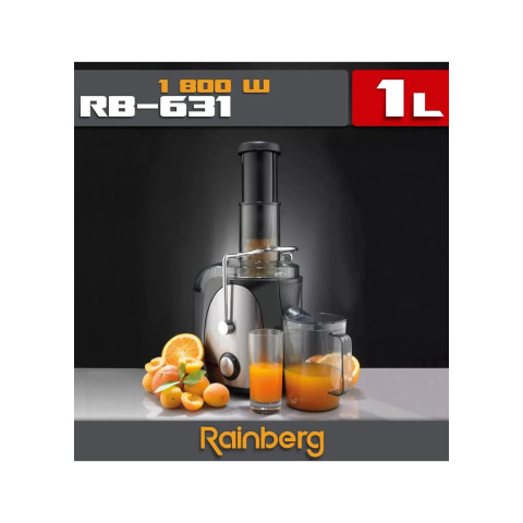 Соковыжималка Rainberg RB-631 1800 Вт центробежная, 2 скорости, горловина 65 мм
