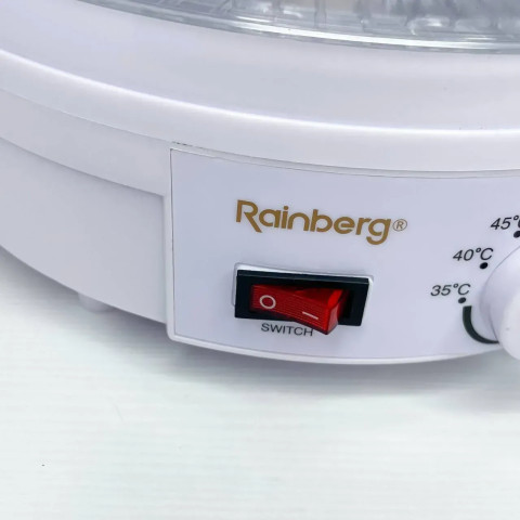 Сушарка-дегідратор для фруктів та овочів Rainberg RB-912 800 Вт на 5 ярусів з регулюванням 35–70 °C