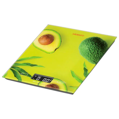 Кухонные электронные весы Ardesto SCK-893 Avocado до 5 кг, 1 г, стекло, LED