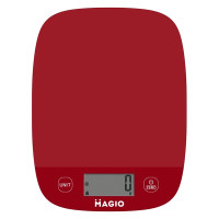 Весы кухонные электронные Magio MG-783 до 5 кг, шаг 1 г, LCD, сенсорные, красные