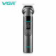Тример для волосся і бороди VGR V-096 14-в-1, 14 насадок, LED-дисплей, IPX7, USB-C