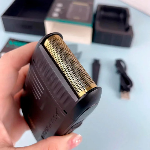 Електробритва VGR V-375 шейвер акумуляторний сітковий з тримером USB-C для чоловіків