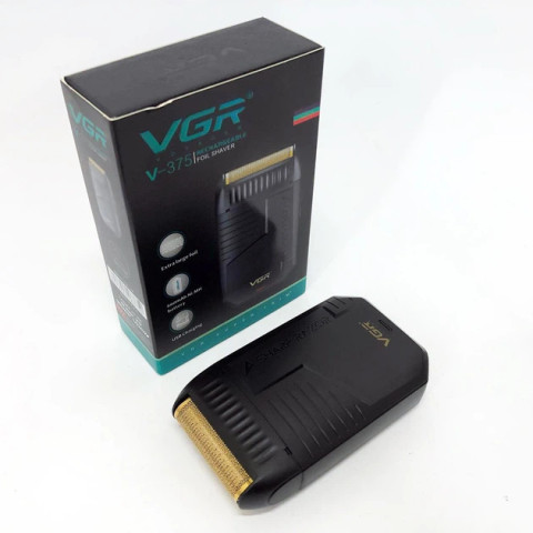 Електробритва VGR V-375 шейвер акумуляторний сітковий з тримером USB-C для чоловіків